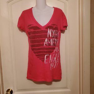 American Eagle Pink Tshirt Size SZ Medium